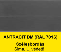 Antracit, szélesbordás, sima (RAL7016)