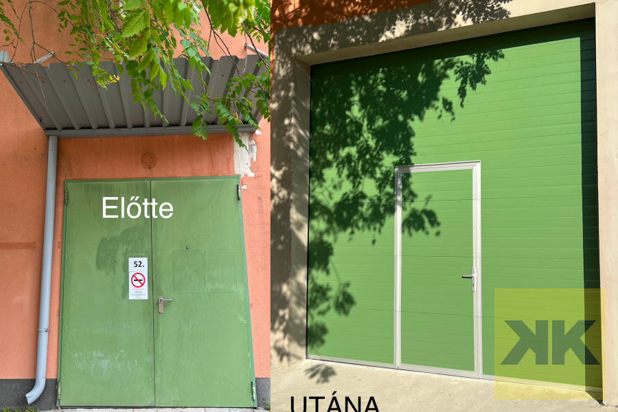 ConDoor ipari szekcionált kapu telepítés Torokbalint referencia – Gloutlet