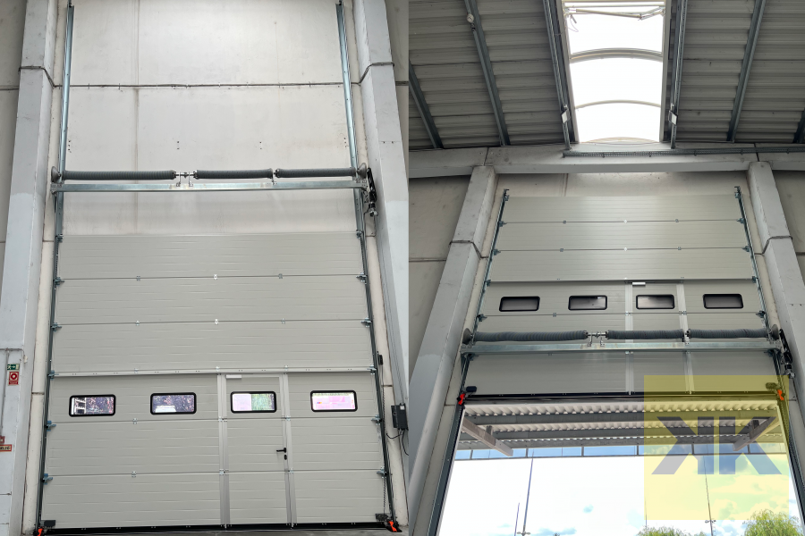 Hörmann ipari szekcionált kapu telepítés Gyöngyös referencia – Austrotherm