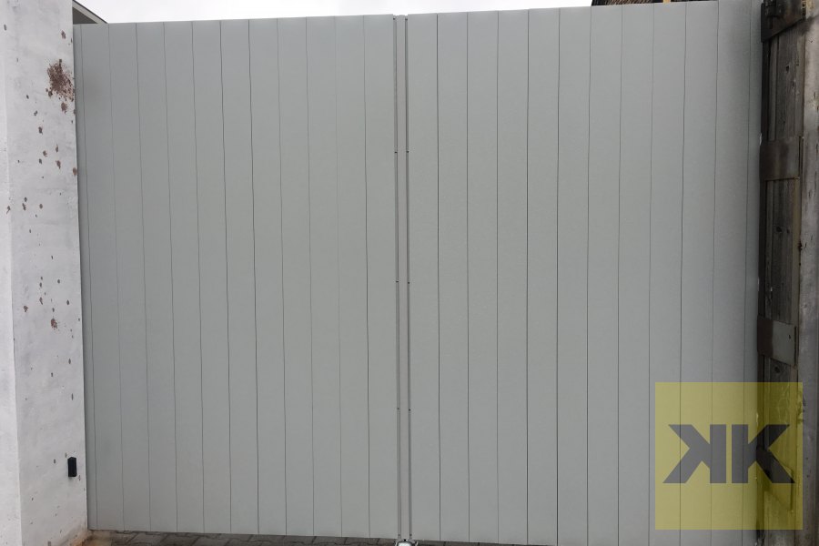 DITEC ipari kétszárnyú kapu (szárnyas/nyíló) telepítés Budapest referencia – Arcbuildingkft