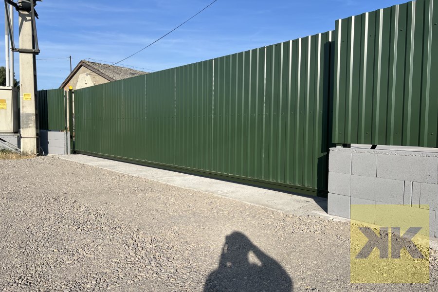 DITEC ipari úszókapu (önhordó) telepítés Verpelet referencia – 9 m