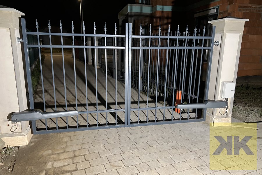 DITEC kétszárnyú kertkapu automatika telepítés Cinkota referencia