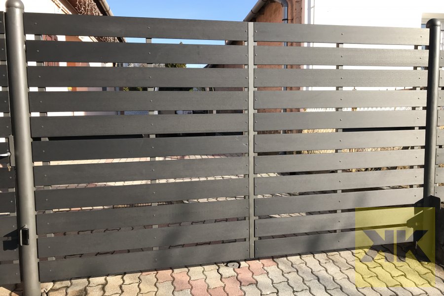 DITEC kétszárnyú kertkapu automatika telepítés Domoszlo referencia