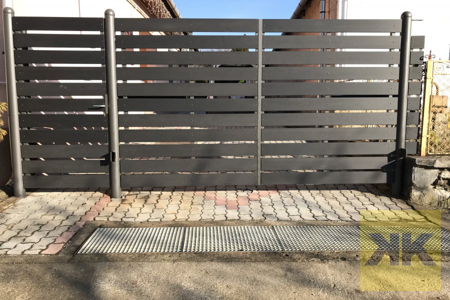 DITEC kétszárnyú kertkapu automatika telepítés Domoszlo referencia