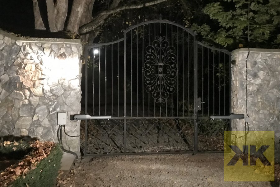 DITEC kétszárnyú kertkapu automatika telepítés Felsogagy referencia