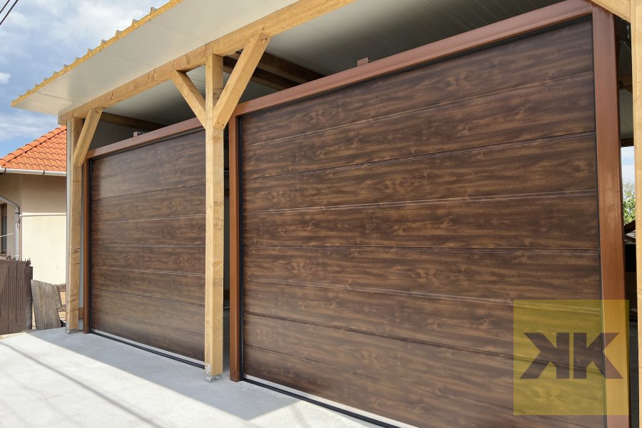 Eurodoor szekcionált garázskapu telepítés Abasar referencia